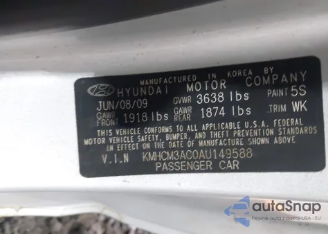 2010 Hyundai Accent Gs из США, поврежденный, VIN KMHCM3AC0AU149588